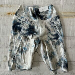 Soma WKND‎ 360 Bike Shorts NWT size Small in Cloud Texture Optic White